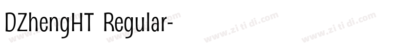 DZhengHT Regular字体转换